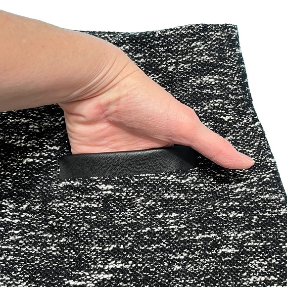 Talbots Outlet Tweed Textured Black & White Pencil Skirt with Pockets Size 6 - Picture 6 of 11